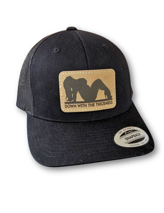 Down With the Thickness Leatherette Patch on Your Choice of Hat