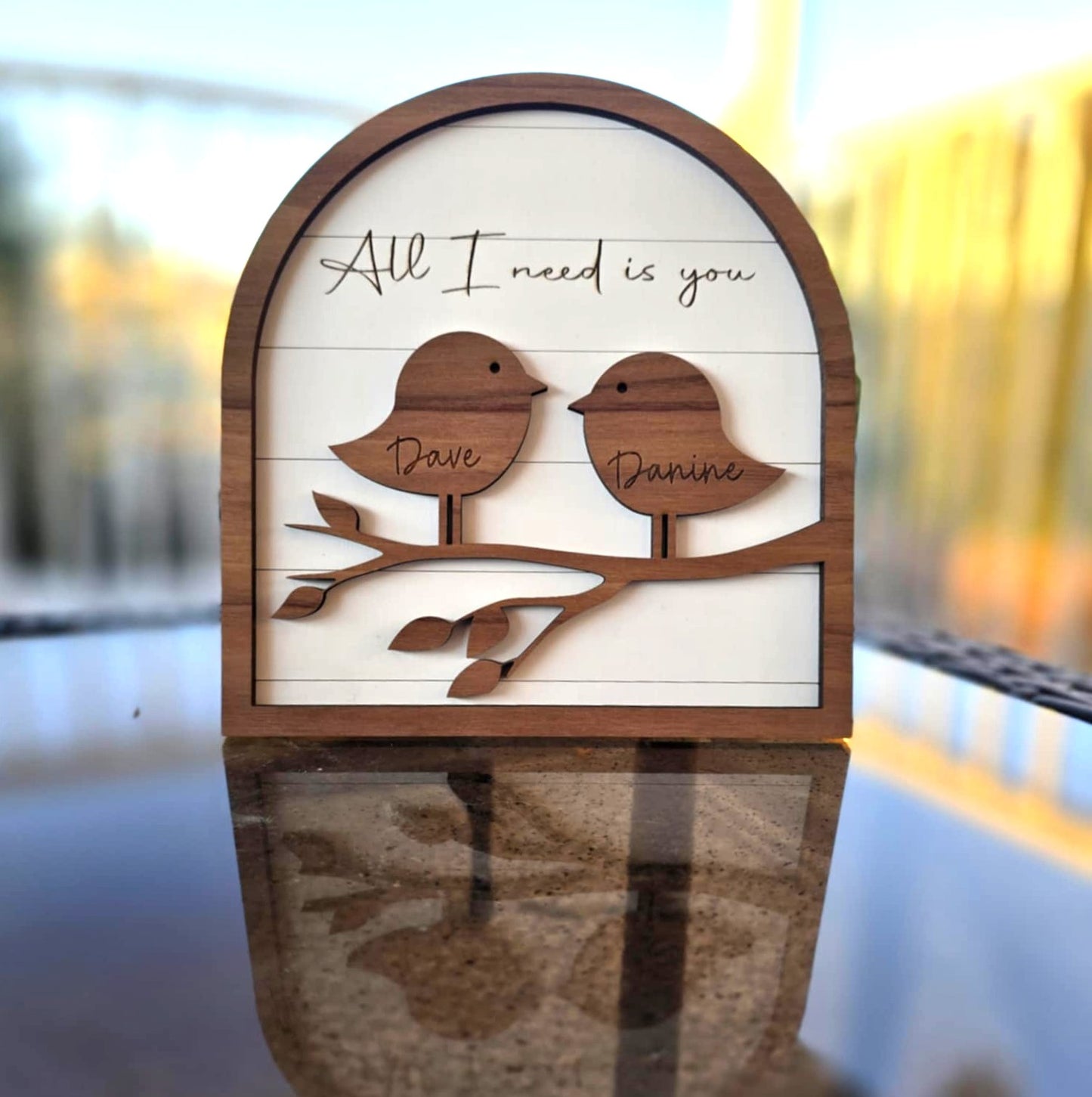 Personalized Lovebirds Sign