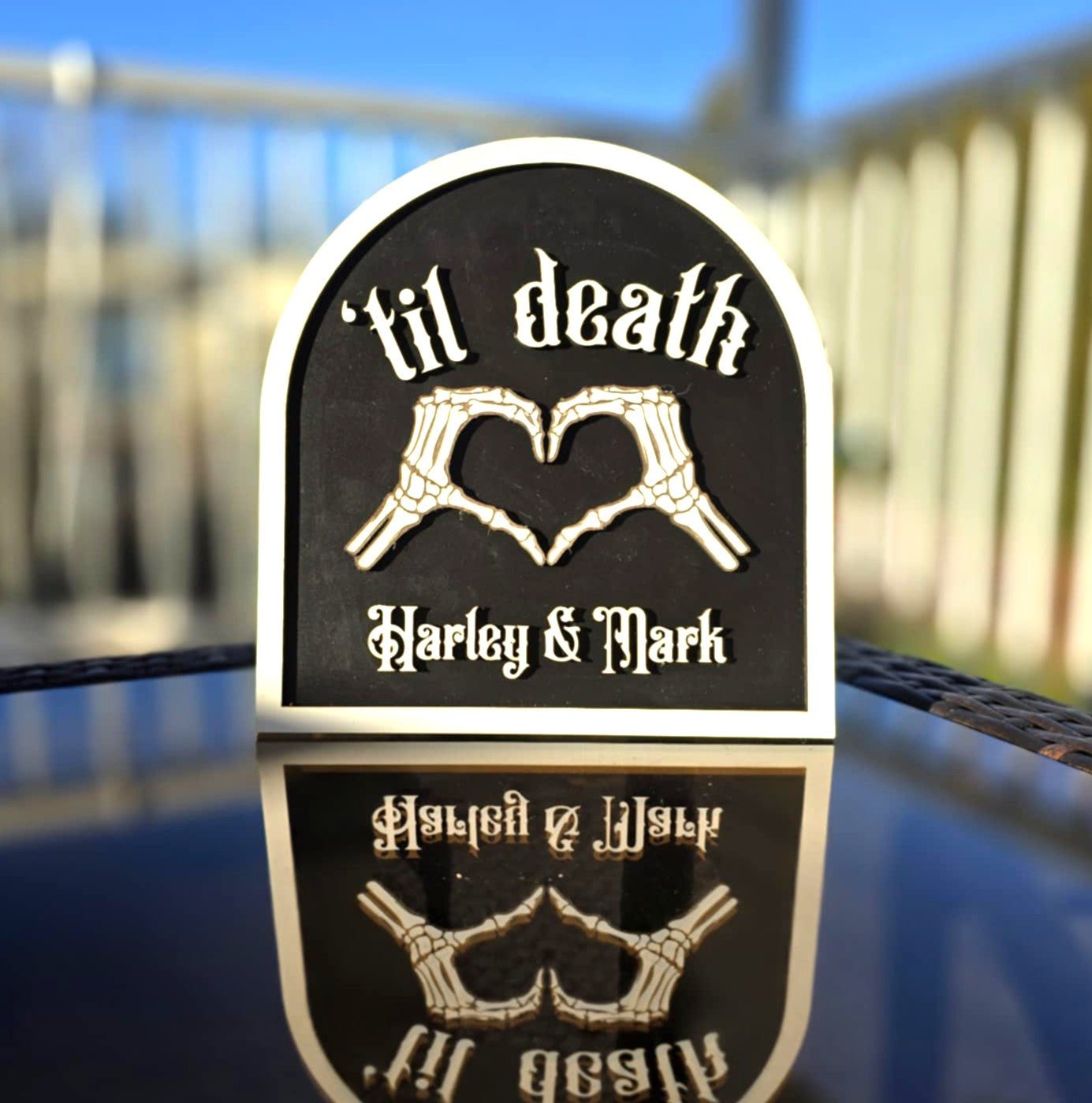 Personalized 'Til Death Sign